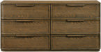 Tiberio - Oak Veneer And Solid Wood Dresser - Simple Home Plus