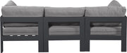 Nizuc - Outdoor Patio 3 Seat Modular Sofa With Gray Frame - Simple Home Plus