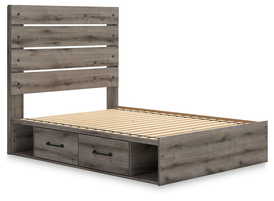 Graystorm - Panel Storage Bed - Simple Home Plus