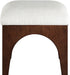Lawson - Chenille Fabric Upholstered Ottoman - Walnut Base - Simple Home Plus