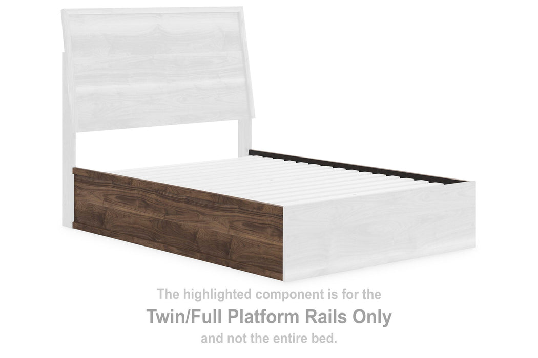 Chirason - Twin/Full Platform Rails - Brown - Simple Home Plus