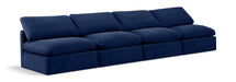 Indulge - Velvet 4 Seat Modular Armless Sofa - Simple Home Plus