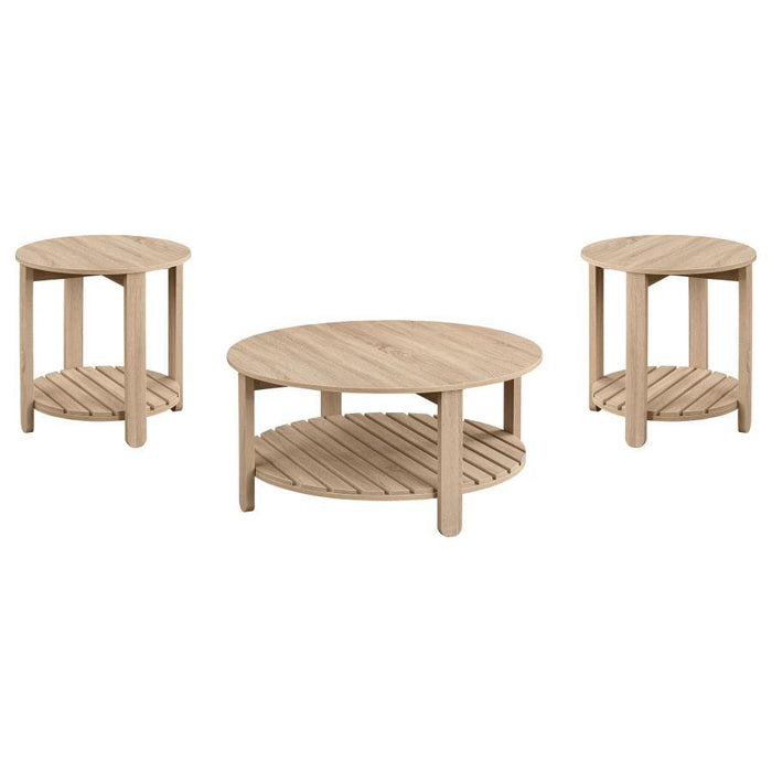 Fowler - Round Coffee Table Set - Simple Home Plus