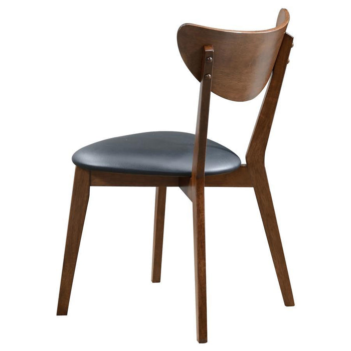 Jedda - Wood Dining Side Chair (Set of 2) - Dark Walnut And Black - Simple Home Plus