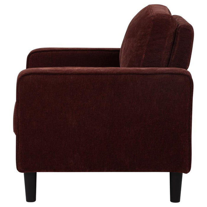 Ruth - Upholstered Track Arm Accent Chair - Simple Home Plus