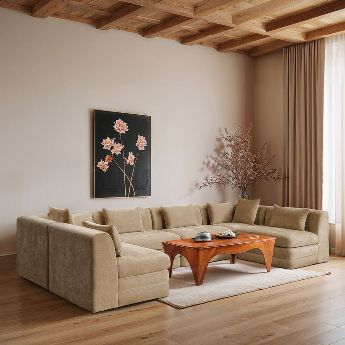 Stellar - 6 Piece Upholstered Modular Sectional - Simple Home Plus