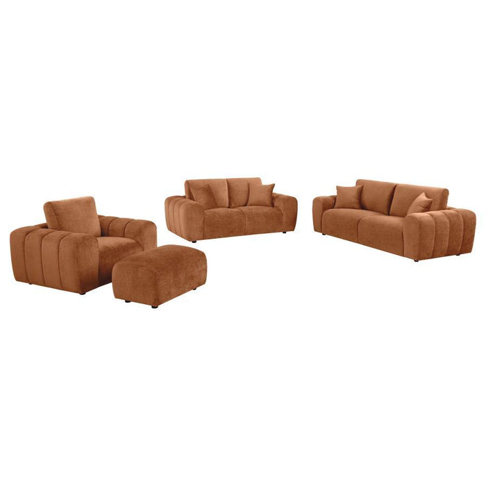 Burnett - Chenille Upholstered Sofa Set - Simple Home Plus