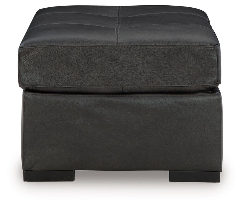 Brindley Pier - Fog - Oversized Accent Ottoman - Simple Home Plus