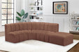 Arc - Faux Leather 5 Piece Corner Modular Sofa - Simple Home Plus