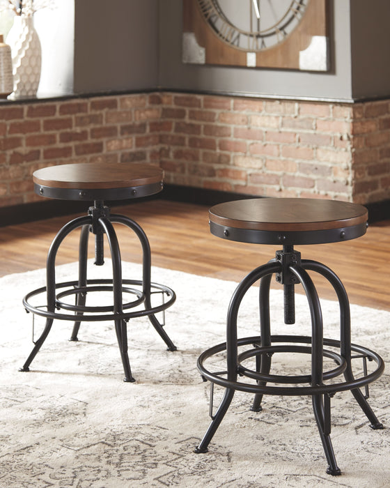 Valebeck - Swivel Barstool (Set of 2) - Simple Home Plus