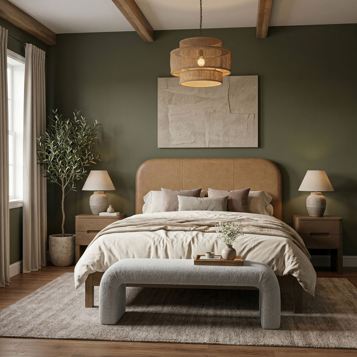Caswell - Upholstered Bed - Simple Home Plus