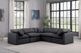 Indulge - Faux Leather 5 Piece Modular Corner Sectional - Simple Home Plus