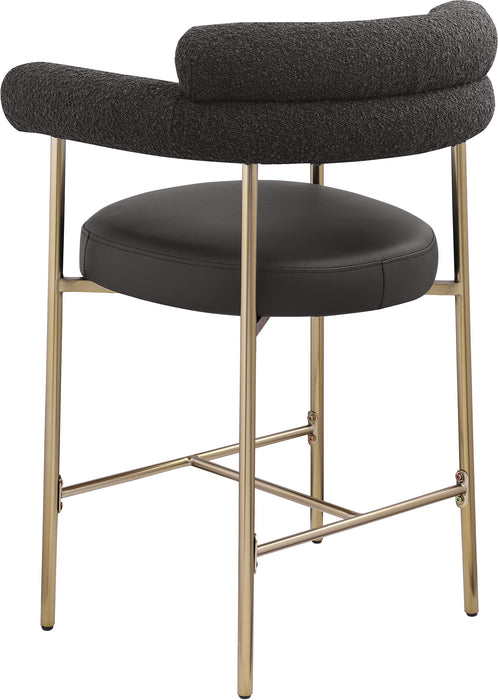 Blake - Counter Stool With Bronze Legs (Set of 2) - Simple Home Plus