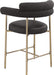 Blake - Counter Stool With Bronze Legs (Set of 2) - Simple Home Plus