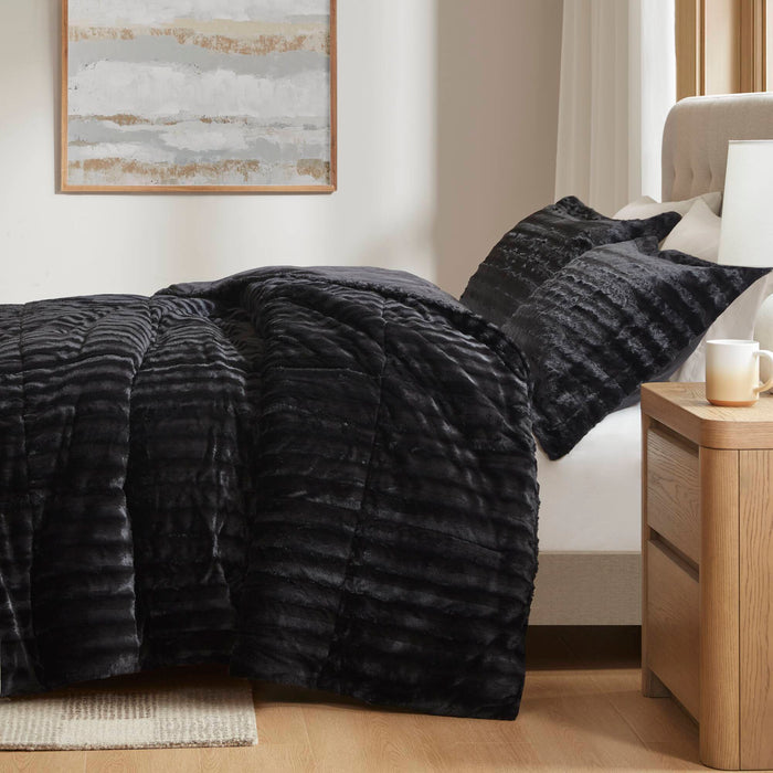 Duke - Comforter Mini Set - Black - Simple Home Plus