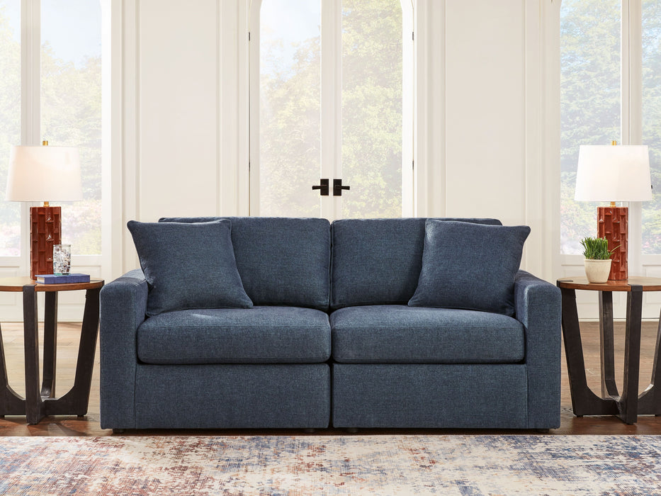 Modmax - Ink - 2-Piece Sectional Loveseat - Fabric - Simple Home Plus