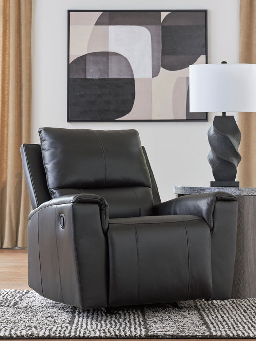 Glossmore - Rocker Recliner - Black - Simple Home Plus