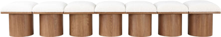 Pavilion - 7 Piece Modular Bench With Brown Base - Simple Home Plus