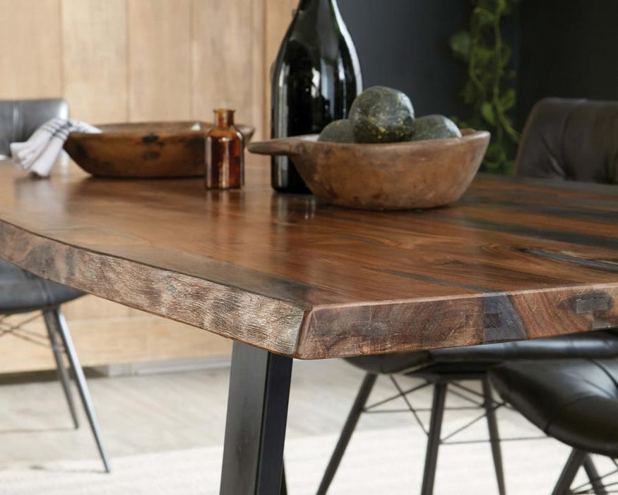 Ditman - Live Edge Dining Table - Gray Sheesham - Simple Home Plus