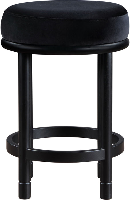 Monette - Counter Stool With Black Base - Simple Home Plus