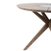 Oasis - Outdoor Light Eucalyptus Wood And Concrete Round Dining Table - Simple Home Plus