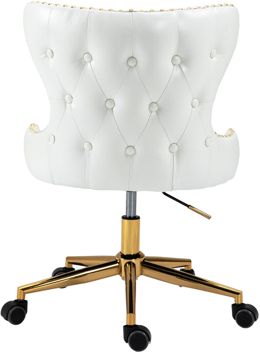 Hendrix - Office Chair with Gold Legs - Simple Home Plus