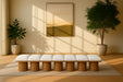 Pavilion - 7 Piece Modular Bench With Brown Base - Simple Home Plus