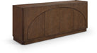 Everson - Oak Veneer And Solid Wood Sideboard/Buffet - Brown - Simple Home Plus