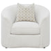 Rainn - Boucle Upholstered Sloped Arm Accent Chair - Latte - Simple Home Plus