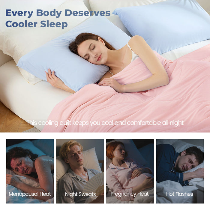 Ice Touch - Sublime Serenity Luxury Comforter - Pink - Simple Home Plus