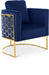 Casa - Chair with Gold Legs - Simple Home Plus