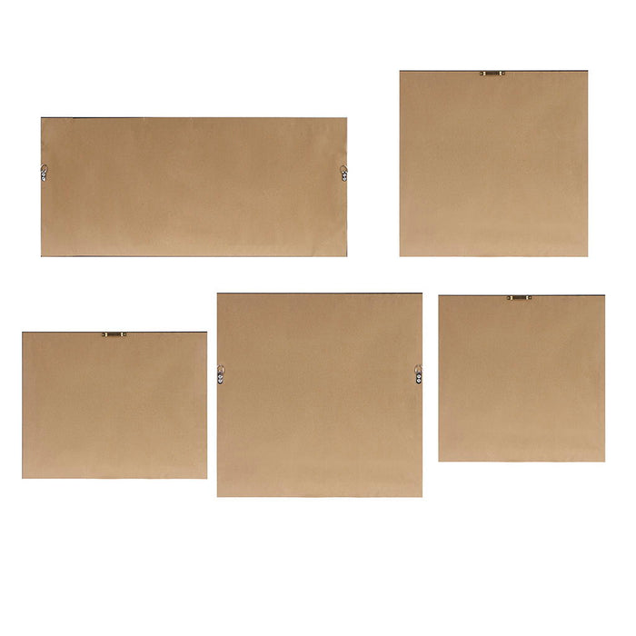 Vista - Framed Embellished Canvas Gallery (Set of 5) - Multi - Simple Home Plus