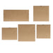 Vista - Framed Embellished Canvas Gallery (Set of 5) - Multi - Simple Home Plus