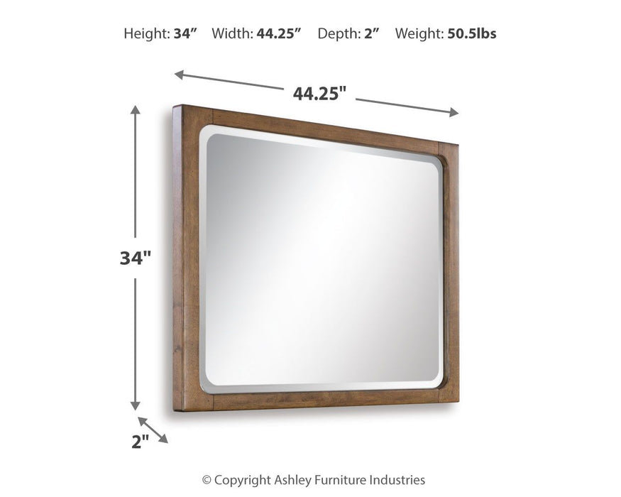 Cabalynn - Bedroom Mirror - Light Brown - Simple Home Plus