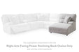 Acklen Place - Raf Power Reclining Back Chaise - Pewter - Simple Home Plus