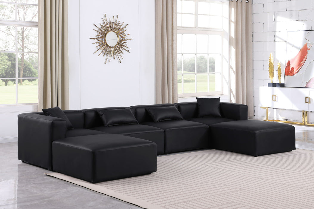 Cube - 6 Piece Modular Double Chaise Sectional - Simple Home Plus