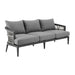 Zella - Outdoor Patio Sofa - Light Gray / Earl Gray - Simple Home Plus