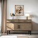 Kai - Accent Cabinet With Doors - Brown / Olive - Simple Home Plus