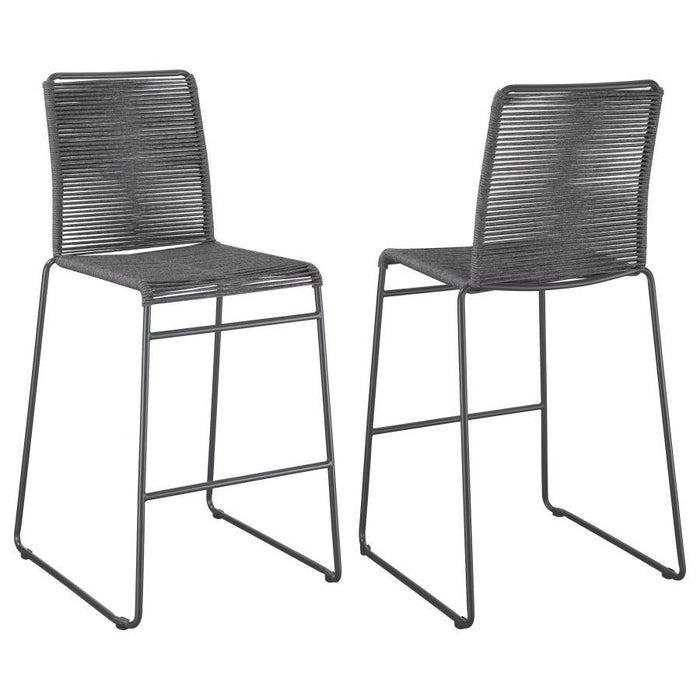 Jerome - Woven Rope Metal Chair (Set of 2) - Simple Home Plus