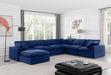 Comfy - 7 Piece Velvet Modular Sectional With Chaise - Simple Home Plus