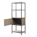 Darley - 3 Shelf Bookcase With Storage Cabinet - Gray - Simple Home Plus