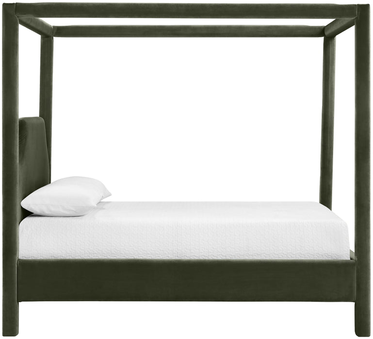 Dawson - Velvet Upholstered Bed - Simple Home Plus