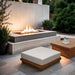 Mirella - Water Resistant Fabric Upholstered Outdoor Patio Modular Ottoman - Simple Home Plus