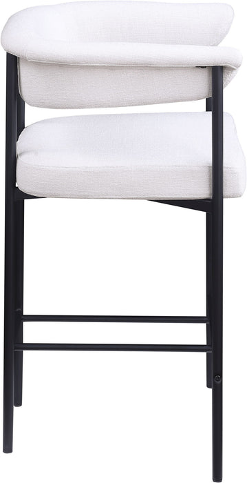 Malin - Linen Counter Stool (Set of 2) - Simple Home Plus