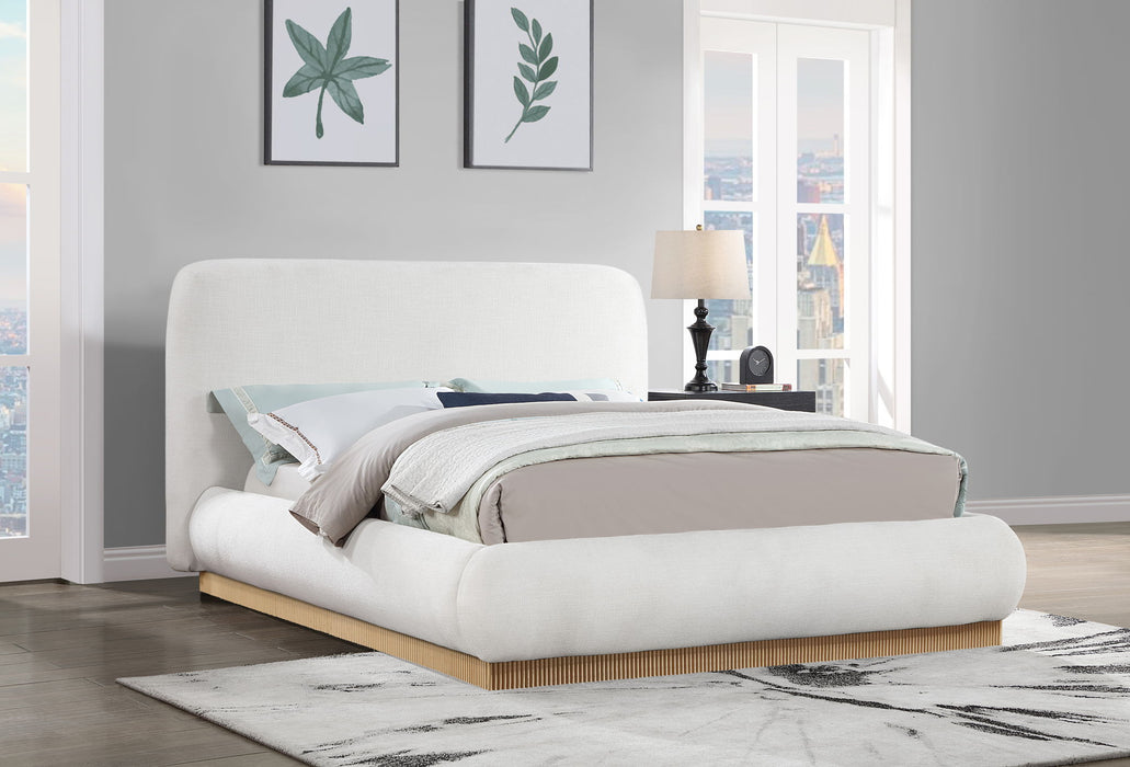 Rigby - Linen Bed With Natural Base - Simple Home Plus