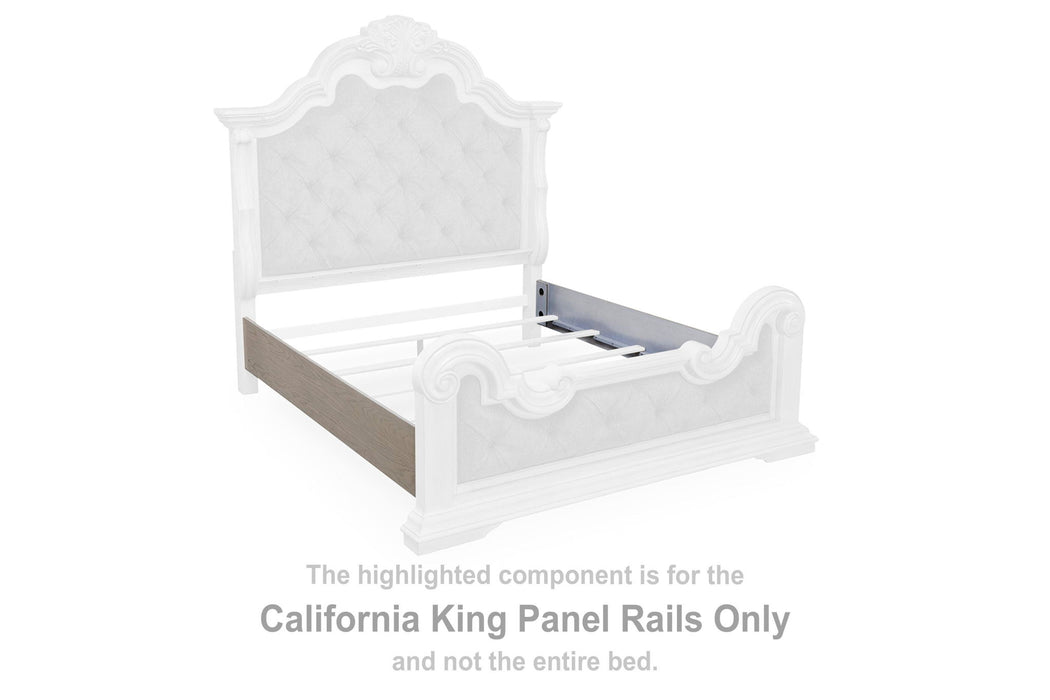 Bruchandi - California King Panel Rails - Antique White - Simple Home Plus