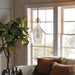 Auburn - Bell Shaped Glass Pendant - Gold / Clear - Simple Home Plus