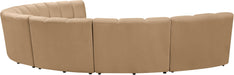 Infinity - 7 Piece Modular Sectional - Camel - Simple Home Plus