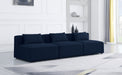 Cube - Linen Modular 3 Seat Armless Sofa - Simple Home Plus