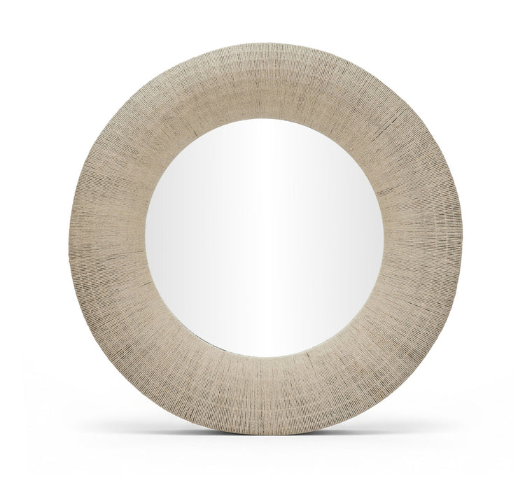 Meadow - Round Jute Rope Framed Mirror - Simple Home Plus